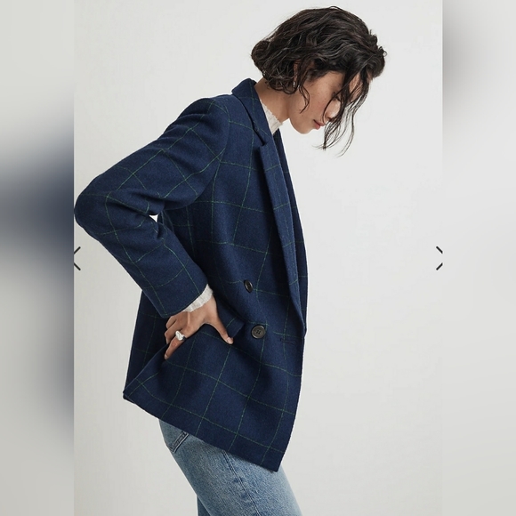 Madewell $248 Petite Rosedale Blazer in Plaid Size Petite 00  NN189 - Picture 2 of 11
